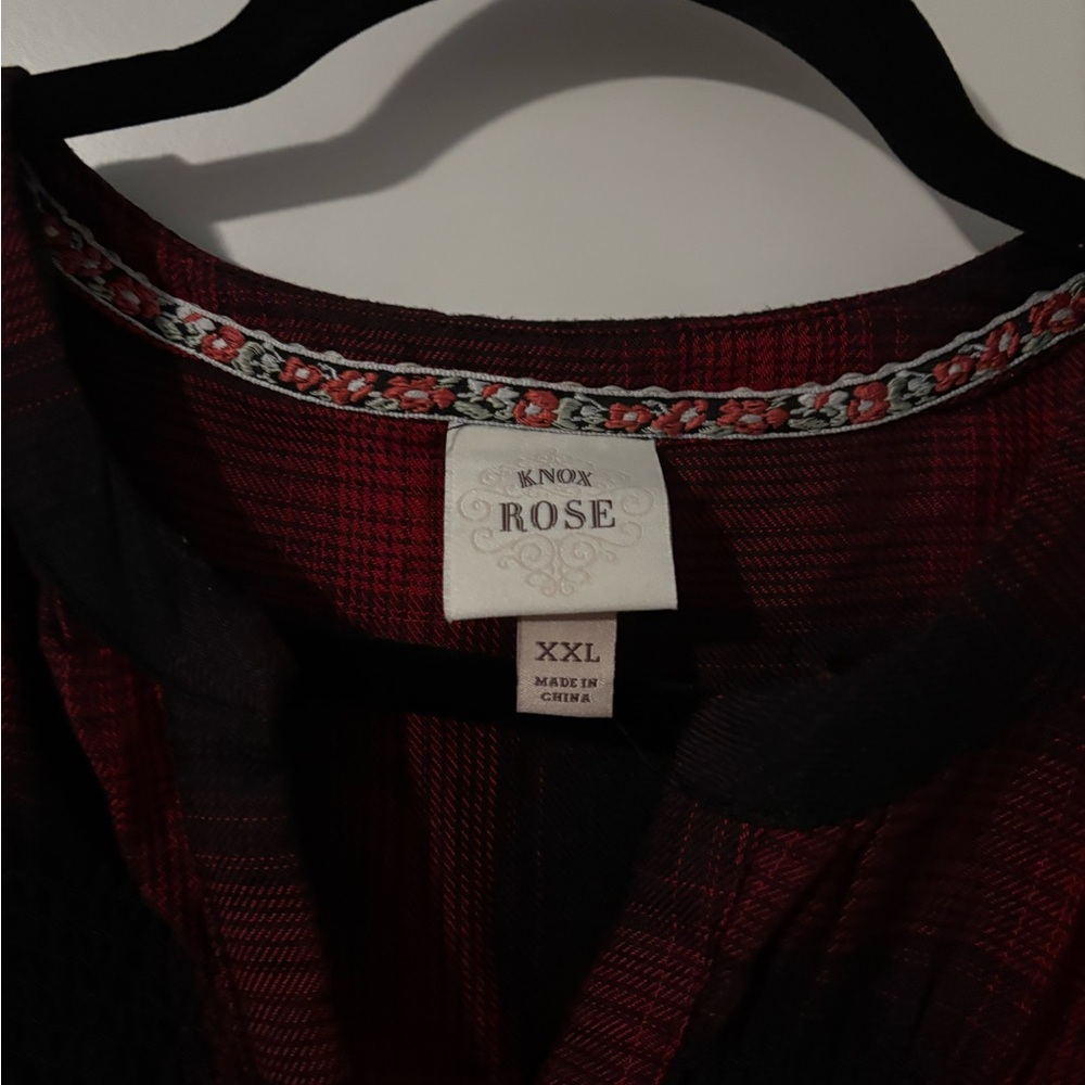 K. Knox Rose Plaid Dress XXL